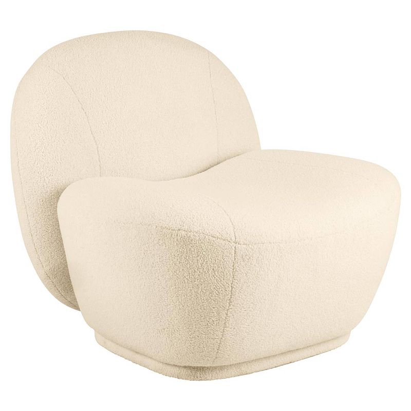 Foto van Glad fauteuil teddy beige.