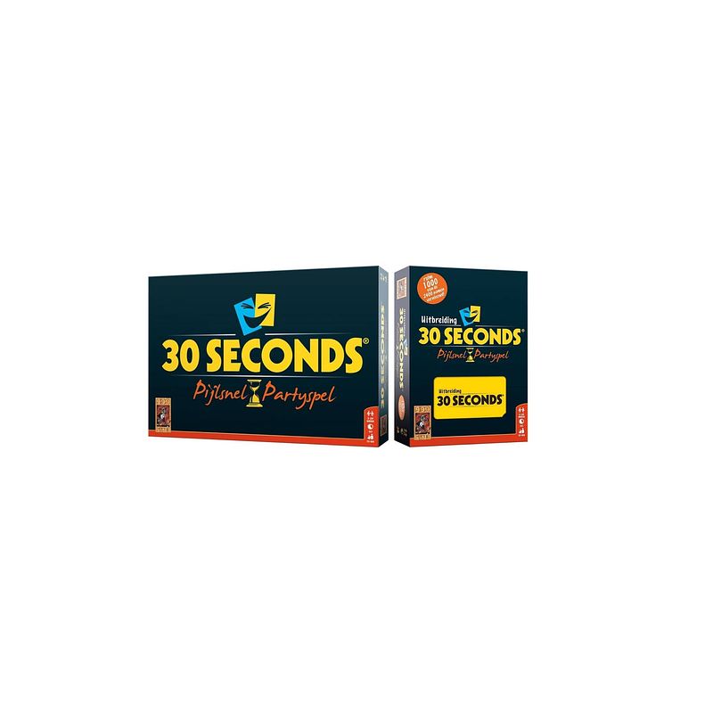 Foto van Spellenbundel - bordspel - 2 stuks - 30 seconds & 30 seconds uitbreiding
