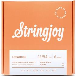 Foto van Stringjoy foxwoods ac6 light 12-54 snarenset voor westerngitaar