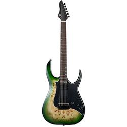 Foto van Mooer gtrs guitars modern 810 green burst intelligent guitar met gigbag