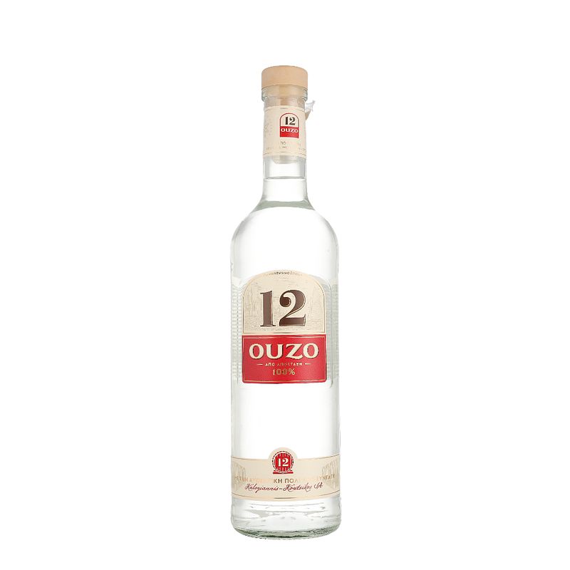 Foto van Ouzo 12 70cl 40% gedistilleerd