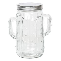 Foto van Clayre & eef voorraadpot deksel 16*11*20 cm / 1350 ml transparant glas