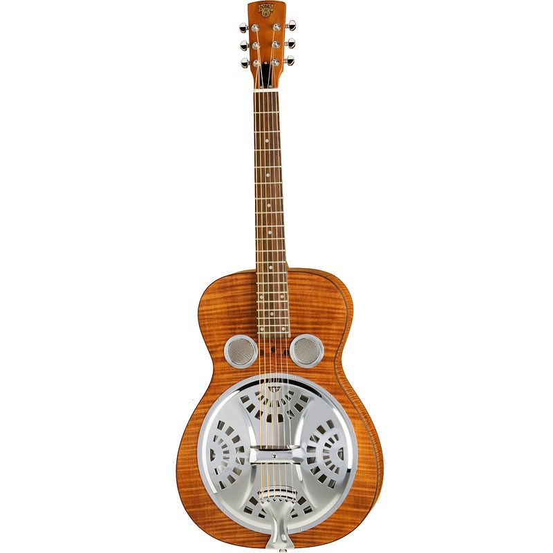 Foto van Epiphone dobro hound dog deluxe round neck vintage brown resonatorgitaar