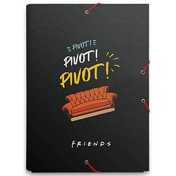 Foto van Friends elastomap 33 x 23,5 cm a4 karton zwart