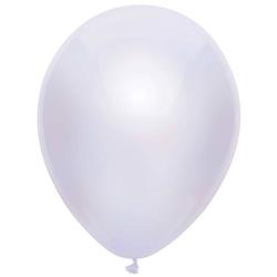 Foto van 10x witte metallic ballonnen 30 cm