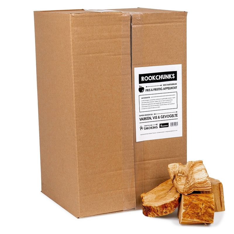 Foto van Smokin's flavours rookchunks appel 5kg