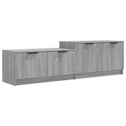 Foto van Vidaxl tv-meubel 158,5x36x45 cm bewerkt hout grijs sonoma eikenkleurig