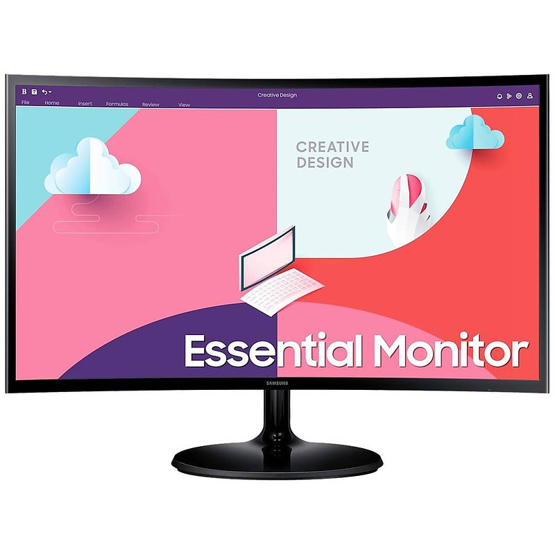 Foto van Samsung s27c364eau lcd-monitor 68.6 cm (27 inch) energielabel e (a - g) 1920 x 1080 pixel full hd 4 ms hdmi, vga, hoofdtelefoon (3.5 mm jackplug) va lcd