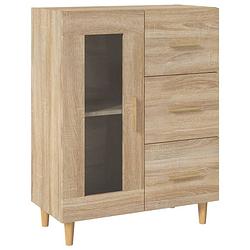 Foto van Vidaxl dressoir 69,5x34x90 cm bewerkt hout sonoma eikenkleurig