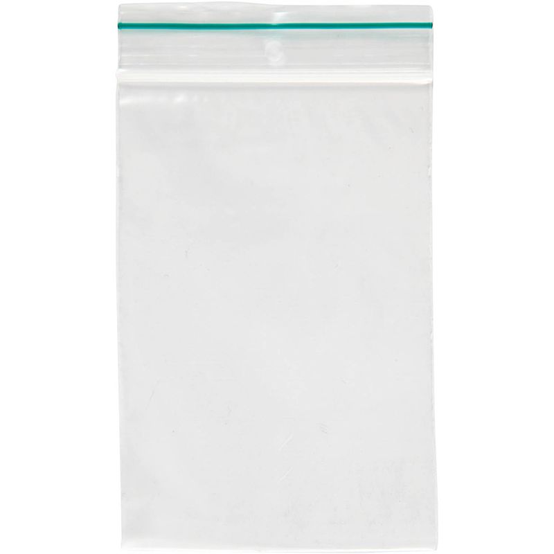 Foto van Packlinq zip lock zakjes. afm 8x12 cm. dikte 0.05 mm. 100 stuk/ 1 doos