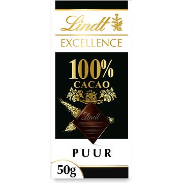 Foto van Lindt excellence 100% cacao 50g bij jumbo