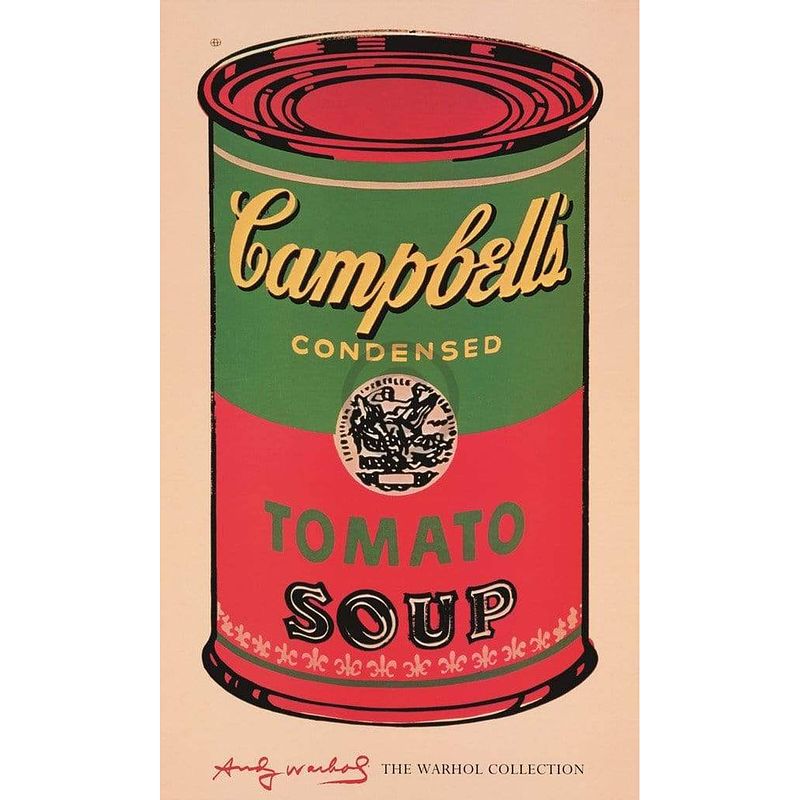 Foto van Andy warhol - campbell's soup kunstdruk 60x100cm