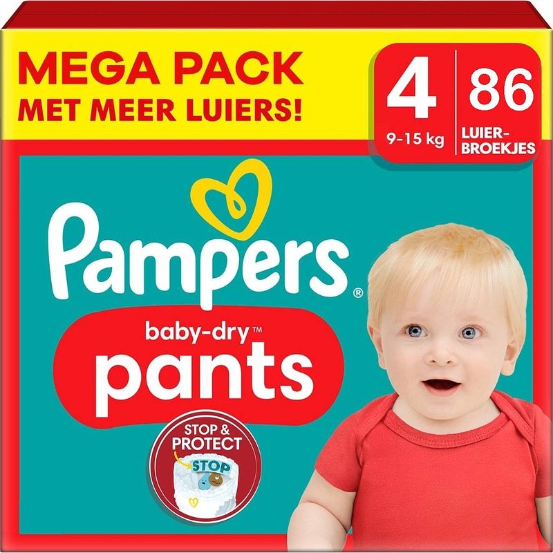 Foto van Pampers - baby dry pants - maat 4 - mega pack - 86 luierbroekjes
