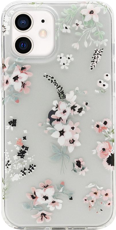 Foto van Bluebuilt sweet blossom soft case apple iphone 12 mini back cover transparant