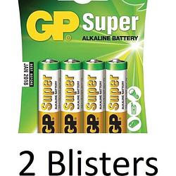 Foto van Gp aa super alkaline batterijen - 8 stuks