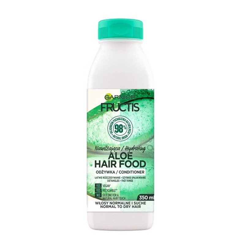 Foto van Fructis aloë hair food vochtinbrengende conditioner voor normaal tot droog haar 350ml