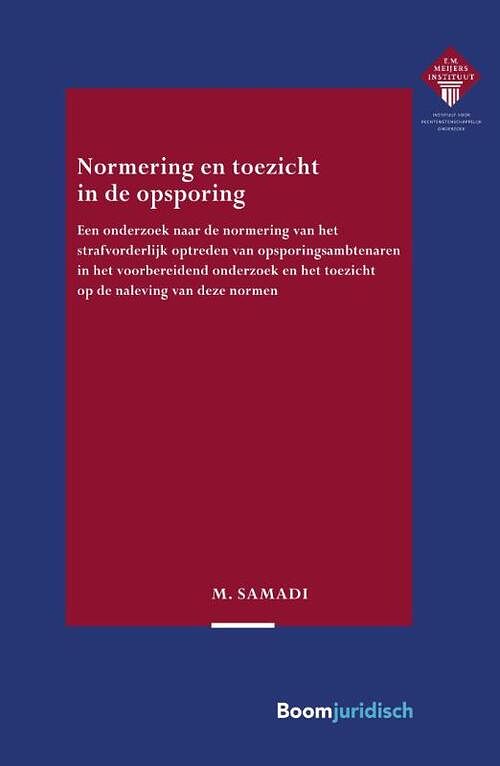 Foto van Normering en toezicht in de opsporing - mojan samadi - paperback (9789462908161)