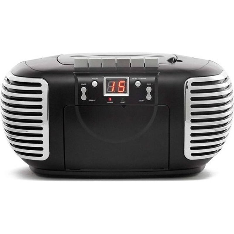 Foto van Gpo pcd299bla portable radio met cd en cassette