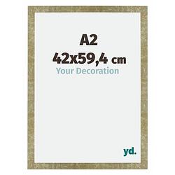 Foto van Fotolijst 42x59,4cm a2 goud antiek mdf mura