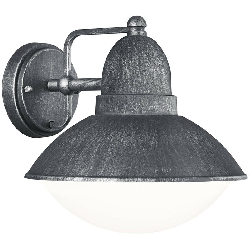 Foto van Led tuinverlichting - tuinlamp - trion amira - wand - e27 fitting - mat zwart - aluminium