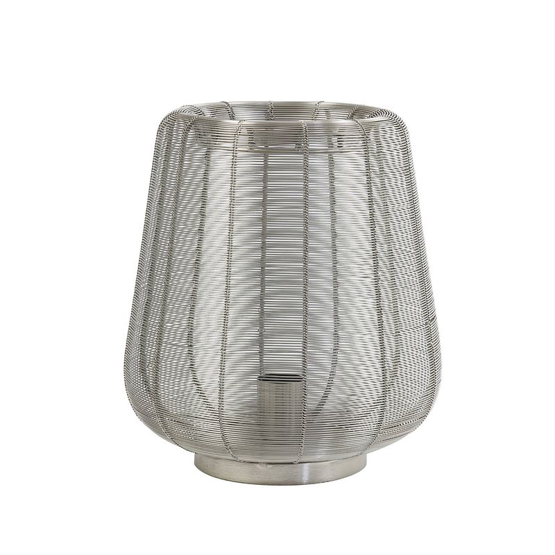 Foto van Light & living - tafellamp adeta - 29x29x31.5cm - zilver