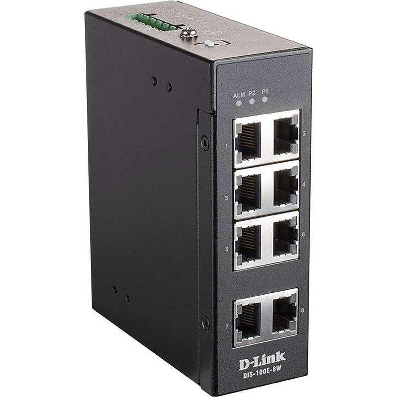 Foto van D-link dis-100e-8w dis-100e-8w netwerk switch rj45 8 poorten