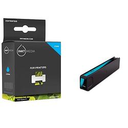 Foto van Inktmedia® -navulinkt - geschikt hp 971xl cn626ae inktcartridge cyaan - navul inkt - refill inkt