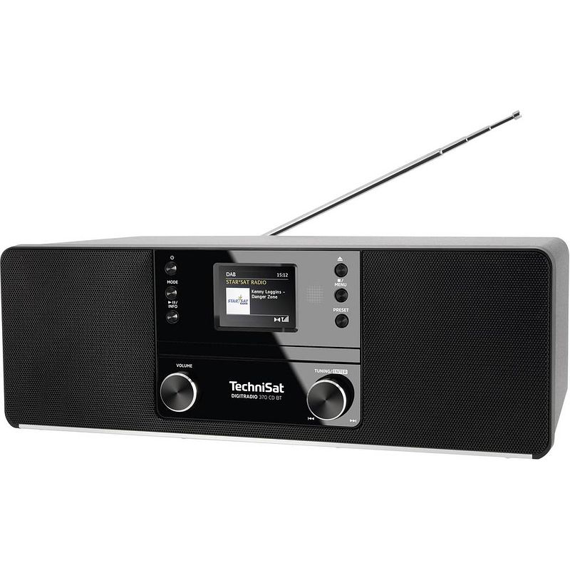 Foto van Technisat digitradio 370 cd bt - dab+ radio met cd speler - zwart