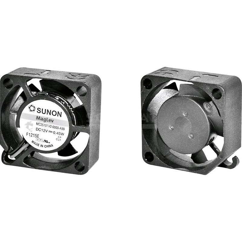 Foto van Sunon mf25101v11000ua99 axiaalventilator 12 v/dc 6.45 m³/h (l x b x h) 25 x 25 x 10 mm