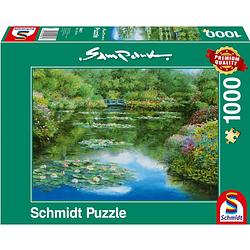 Foto van 999 games puzzel waterlely vijver 37 cm karton 1000 stukjes