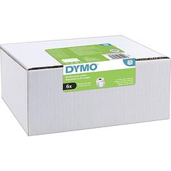 Foto van Dymo rol met etiketten 2093094 2093094 57 x 32 mm papier wit 6000 stuk(s) permanent universele etiketten
