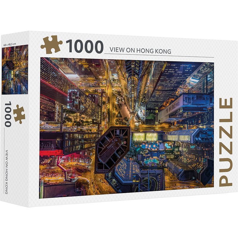 Foto van Rebo productions legpuzzel hong kong karton 1000 stukjes