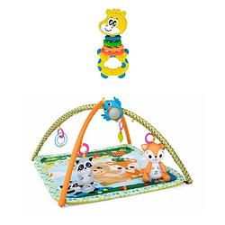 Foto van Chicco bundel - speelkleed - magic forest - relax & play & rammelaar - multi-activiteitsratel - gilby de giraffe