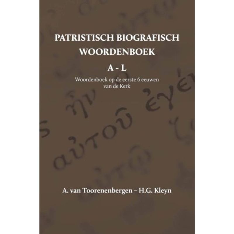 Foto van Patristisch biografisch woordenboek - patristisch