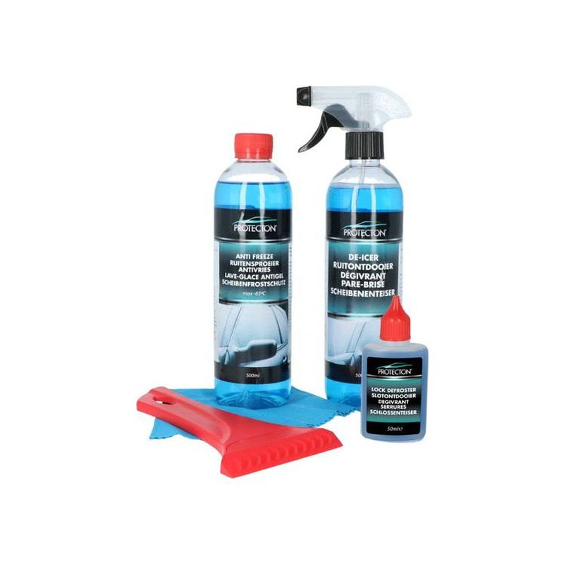 Foto van Protecton winterset 5-delig auto 500 ml blauw