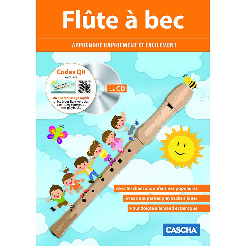 Foto van Cascha hh 1503 fr flûte à bec - apprendre rapidement et facile