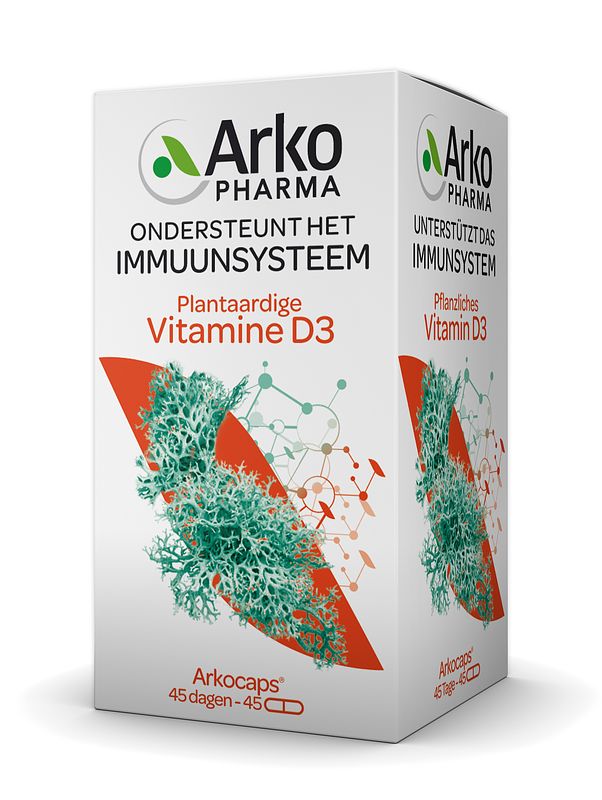 Foto van Arkocaps plantaardige vitamine d3 2000ie capsules