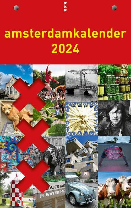 Foto van Amsterdamkalender 2024 - ariëla legman, bas van lier - paperback (9789090375960)