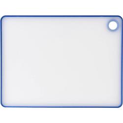Foto van Excellent houseware snijplank - wit/blauw - kunststof - 33 x 23 cm - snijplanken