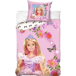 Foto van Barbie dekbedovertrek glitter junior 200 x 140 cm katoen roze