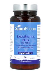 Foto van Sanopharm sanobiotica plus bio-actief capsules