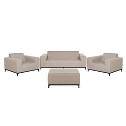 Foto van Beliani rovigo - loungeset-beige-polyester