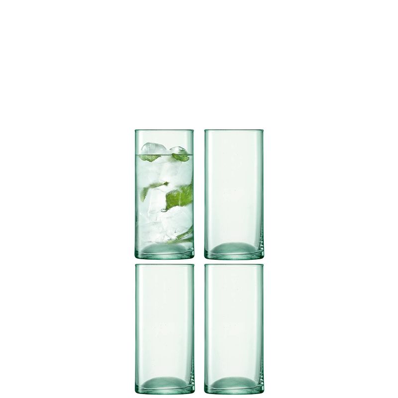 Foto van L.s.a. glazenset canopy 350 ml glas transparant 4 stuks