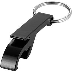 Foto van Relatiegeschenken openers zwart aan sleutelhanger - sleutelhangers