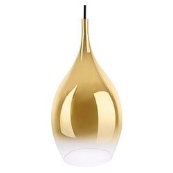 Foto van Leitmotiv hanglamp drup 20 x 37,5 cm e27 glas 40w goud