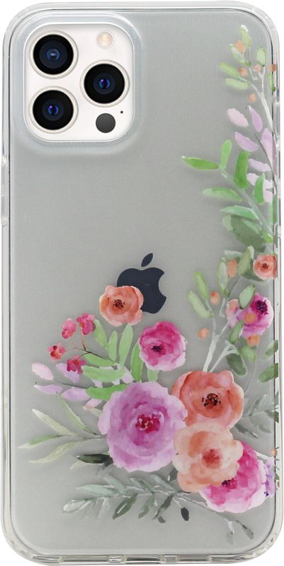 Foto van Bluebuilt rose garden soft case apple iphone 12 pro max back cover transparant