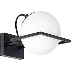 Foto van Brilliant patsy 96852/76 wandlamp e14 40 w zwart, wit