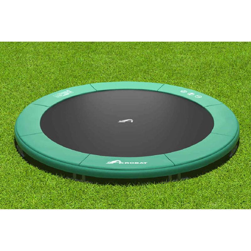 Foto van Akrobat trampoline orbit inground - 430 cm - groen