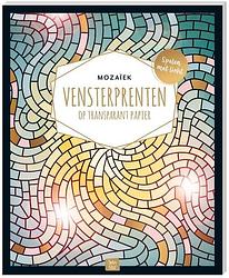 Foto van Vensterprenten op transparant papier - mozaiek - paperback (9789464323337)