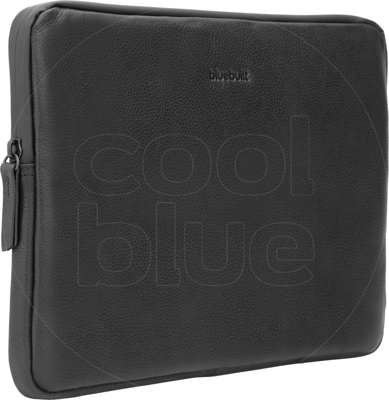 Foto van Bluebuilt laptophoes leer zwart / voor 13 inch apple macbook air/pro
